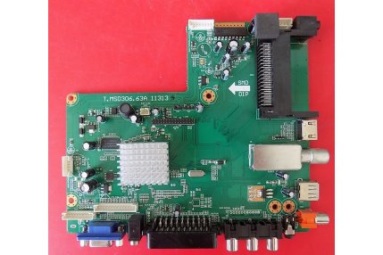 Main e DVBT TV - MAIN MAJESTIC T.MSD306.63A 11313 - CODICE A BARRE 1A2C0559 LM215WF3-SDC2