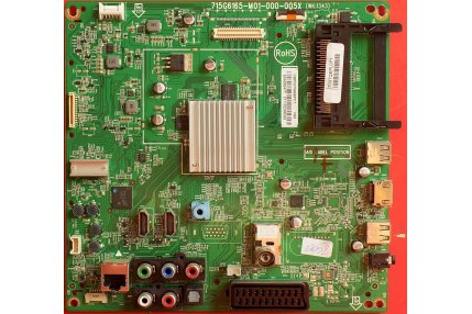 Main e DVBT TV - Main Philips 715G6165-M01-000-005X Codice a barre 703TQEPL071 CBPFD7WBBPCT