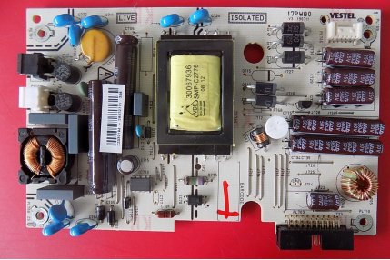 Alimentatori e Sub Alimentatori TV - ALIMENTATORE SHARP 17PW80 V3 190711 - CODICE A BARRE 23030194