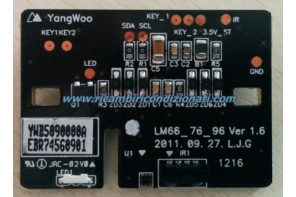  - RICEVITORE IR LED LG LM66_76_96 VER 1.6 - CODICE A BARRE EBR74560901