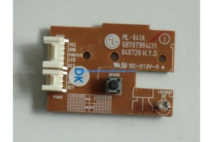  - RICEVITORE IR LED LG PULSANTE ACCENSIONE ML-041A 6870T904C11 040720