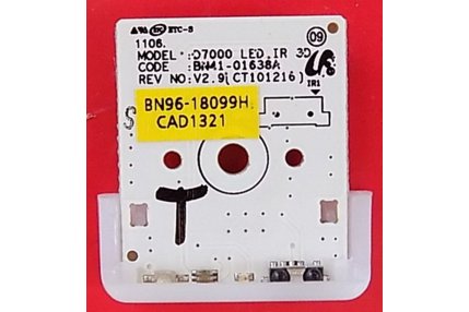  - BN96-18099H - Ricevitore IR pulsante accensione Samsung D7000 3D BN41-01638A REV V2.9