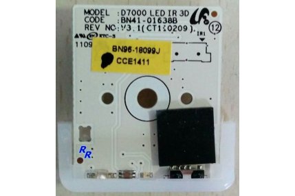  - BN96-18099H - Ricevitore IR pulsante accensione Samsung D7000 3D BN41-01638A REV V2.9