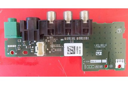  - SCHEDA INGRESSI SONY 1-872-983-13 (172841113) - A-1220-504-C - CODICE A BARRE A1418858A