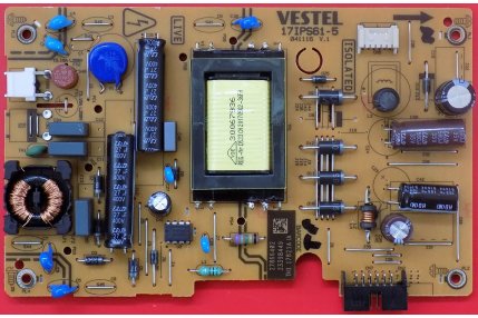 Alimentatori e Sub Alimentatori TV - ALIMENTATORE VESTEL 17IPS61-5 041116 V.1 CODICE QR 23398449 27866402 TH117821A IA NUOVO