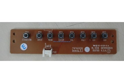 Tastiere TV - TASTIERA LG ML-051B 68709S0061A 050709