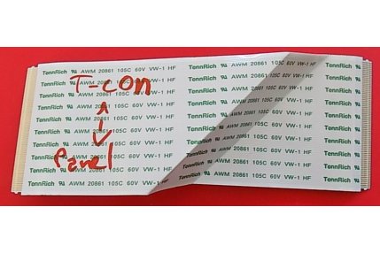 Flat - FLAT PHILIPS CON GANCETTI T-CON-PANNELLO 41 X 115 mm - 80 pin