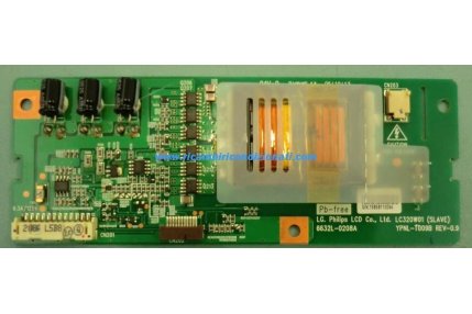 Inverter / Led Driver TV - INVERTER LC320W01(SLAVE) 6632L-0208A YPNL-T009B REV-0.9