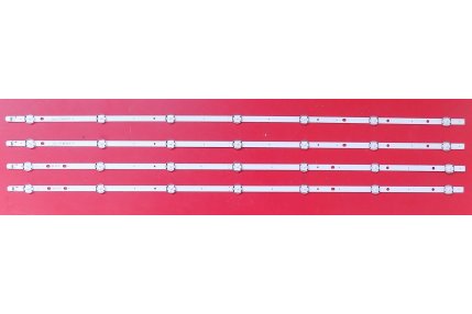  - Kit nr.4 Barre Led TELEFUNKEN VESTEL43FHD B-TYPE REV0.8 - CODICE A BARRE MJA5 3221 NUOVA - originale